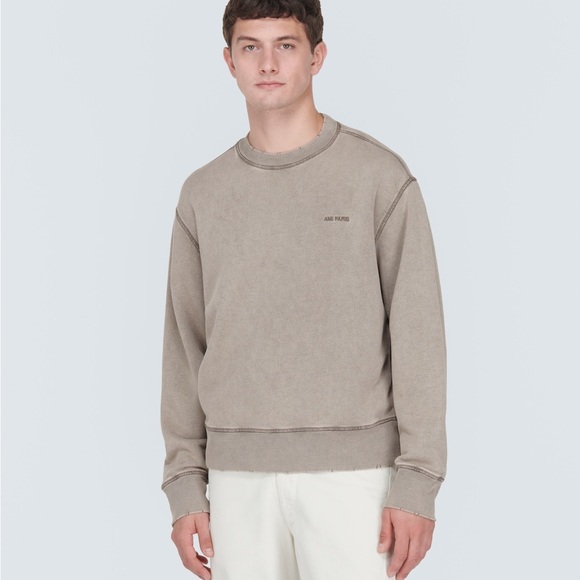 Aime Leon Dore off color beige sweatshirt smalle - Picture 2 of 5